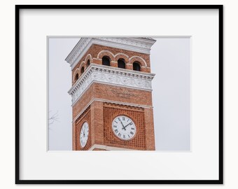 Clemson University Tillman Hall Clocktower Art Print or Canvas. Clemson Tigers Campus Photography Print for Graduation Gift of Alumni.