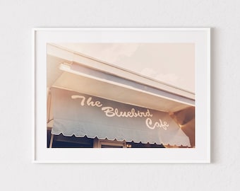 Nashville Wall Art Print or Canvas. The Bluebird Cafe Photography Wall Decor Art. Bluebird Cafe Sign Gift for Music Lovers and Songwriters.
