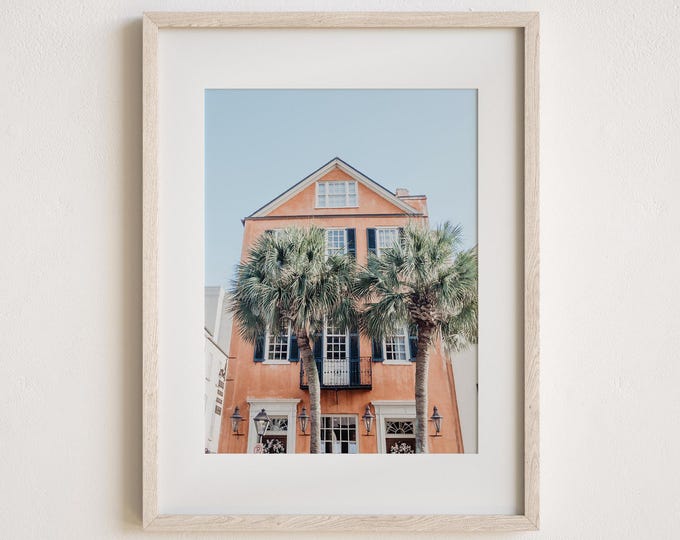 Charleston Wall Art Print or Canvas Decor. Charleston, SC Photography for Light & Airy Decor. Coastal Architectural Wall Art.
