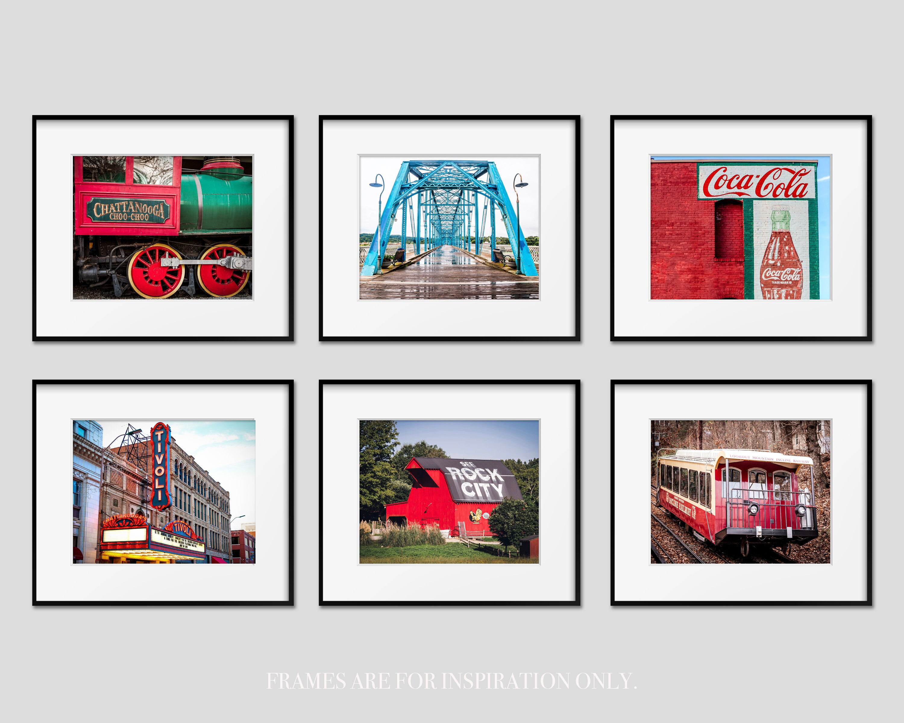 Chattanooga Wall Art, Chattanooga Photography, Print Set of 6