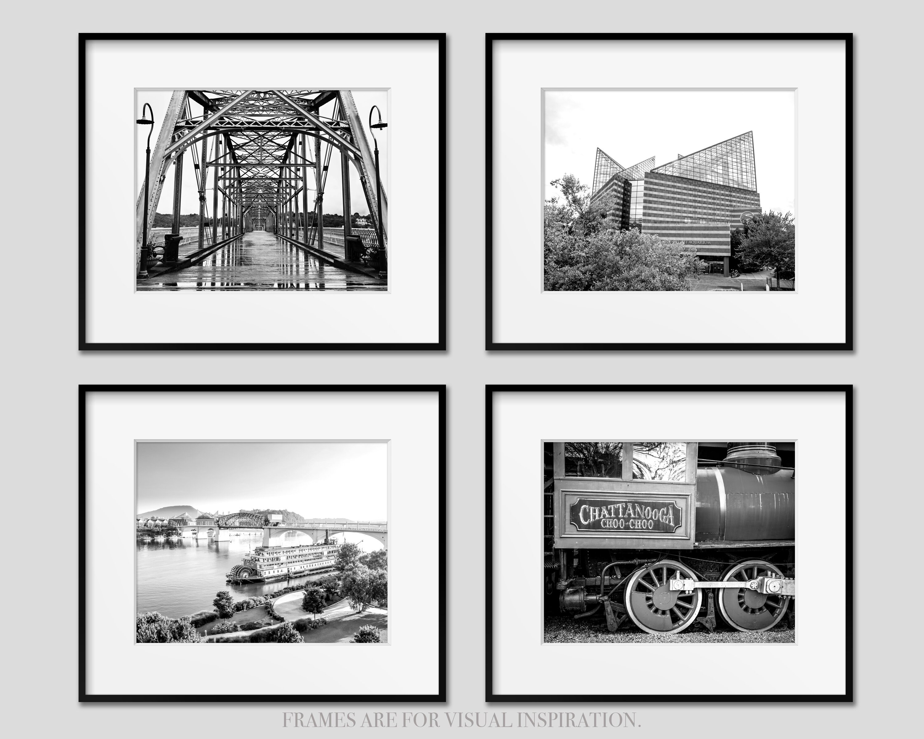 Chattanooga Photography Canvas or Print Set, Chattanooga Wall Art