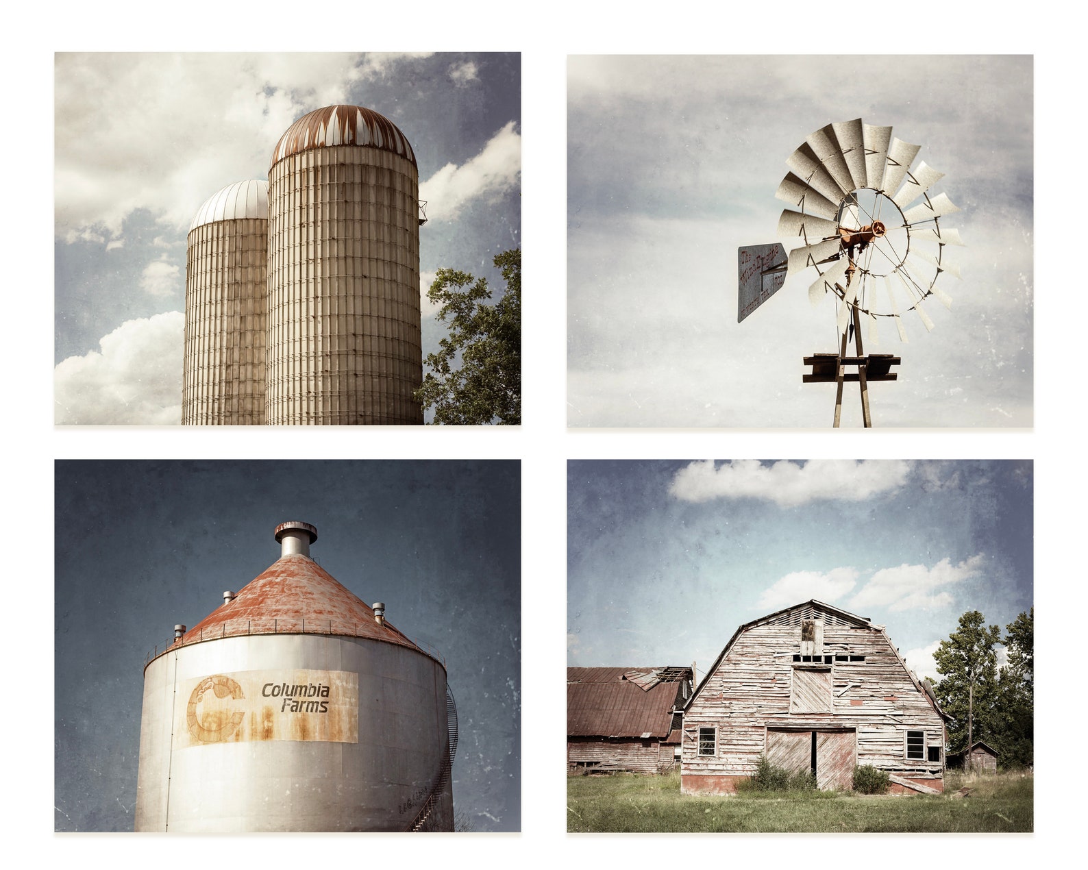 Industrial Farmhouse Photography Prints Rustic Decor Etsy