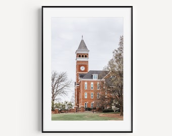 Clemson Tillman Hall Art Print or Canvas. Clemson University Campus Photography Print for Graduation Gift of Alumni. Clemson Tigers Art.