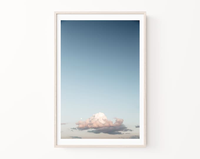 Cloud Photography Print, Clouds Wall Art, Large Canvas Art, Nursery Wall Art, Celestial Wall Art, Blue Sky Wall Art, Sky Print & Canvas Art