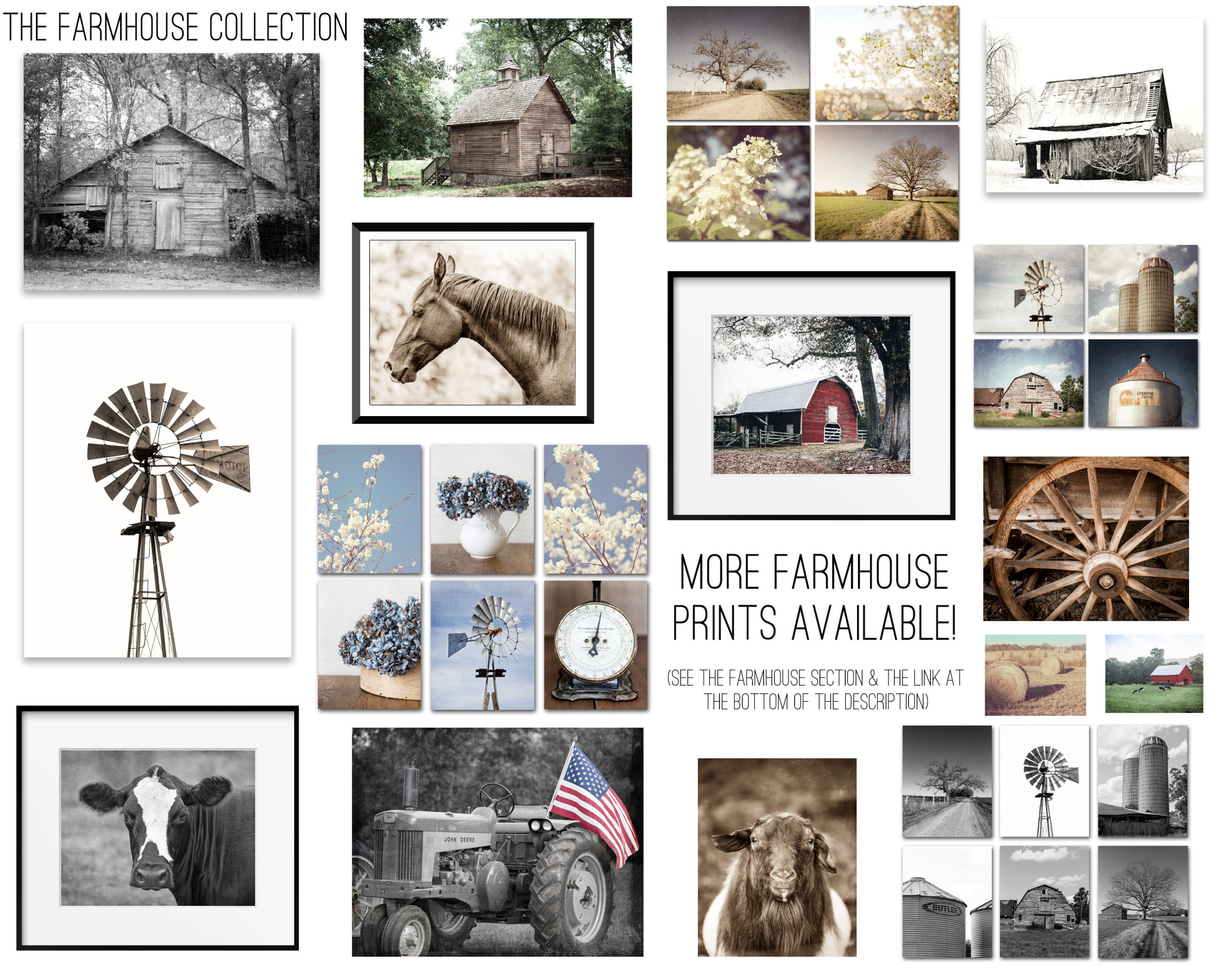 Red Barn Photography Print Barn Picture Cow Print Farmhouse