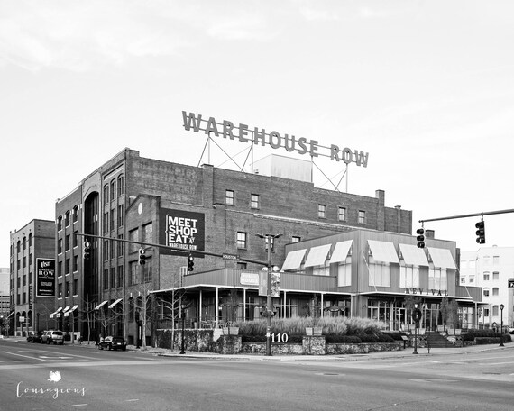Chattanooga Photography Warehouse Row Black White Wall Art Etsy