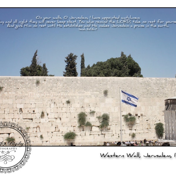 Watchmen On Your Walls - Artwork, Jerusalem, Israel, Prophetic Art, Scripture, Church Art, Israel Photography, Inspiration