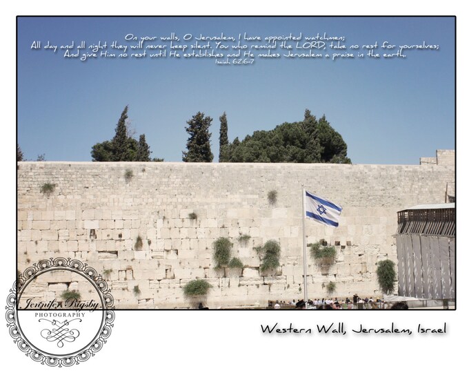 Watchmen On Your Walls - Artwork, Jerusalem, Israel, Prophetic Art, Scripture, Church Art, Israel Photography, Inspiration