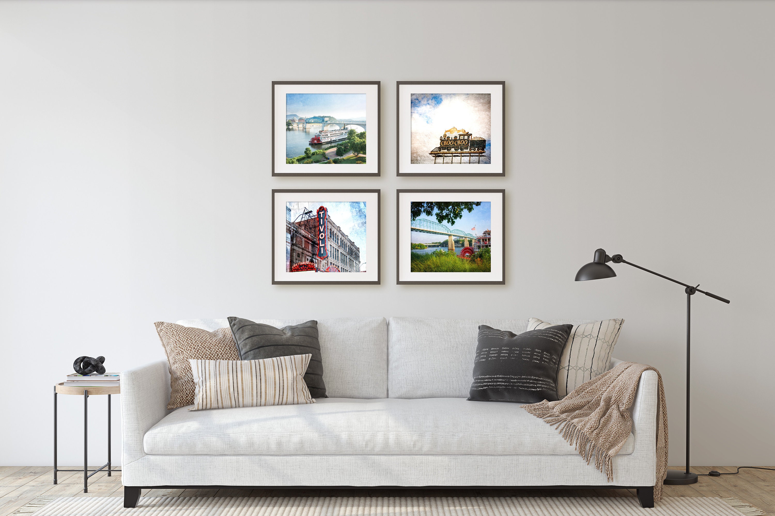 Chattanooga Photography Canvas or Print Set, Chattanooga Wall Art