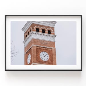 Clemson University Tillman Hall Clocktower Art Print or Canvas. Clemson Tigers Campus Photography Print for Graduation Gift of Alumni.