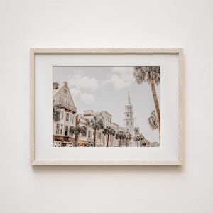 Charleston Art Print or Canvas. Photography Print of Broad Street in Charleston, SC. Charleston Landscape Photography Art Print.