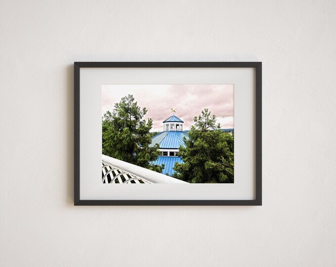 Chattanooga Wall Art Print or Canvas Print. Colorful Photography Art Print featuring the Carousel building in Coolidge Park.