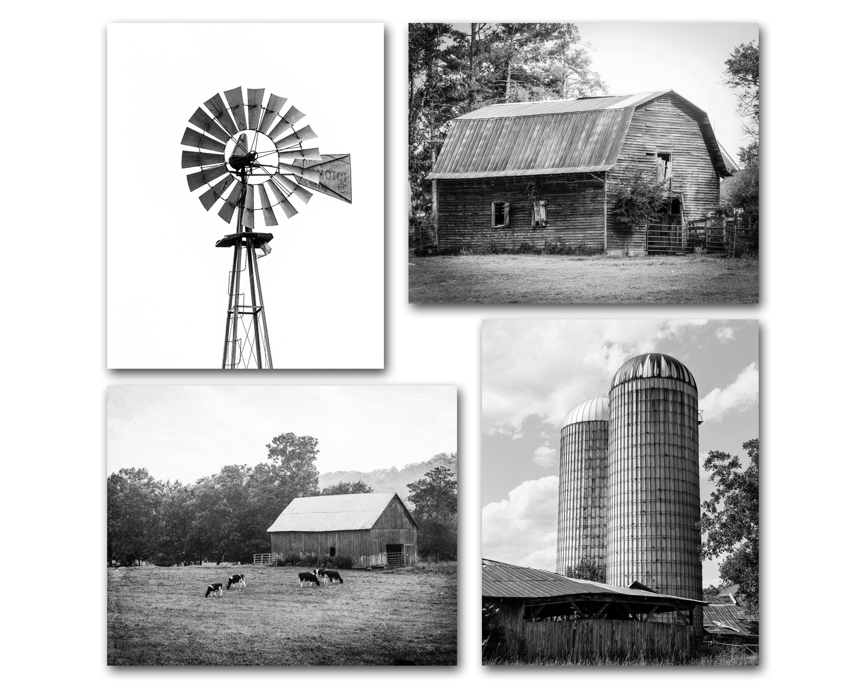 Black And White Modern Farmhouse Wall Art imgAaralyn