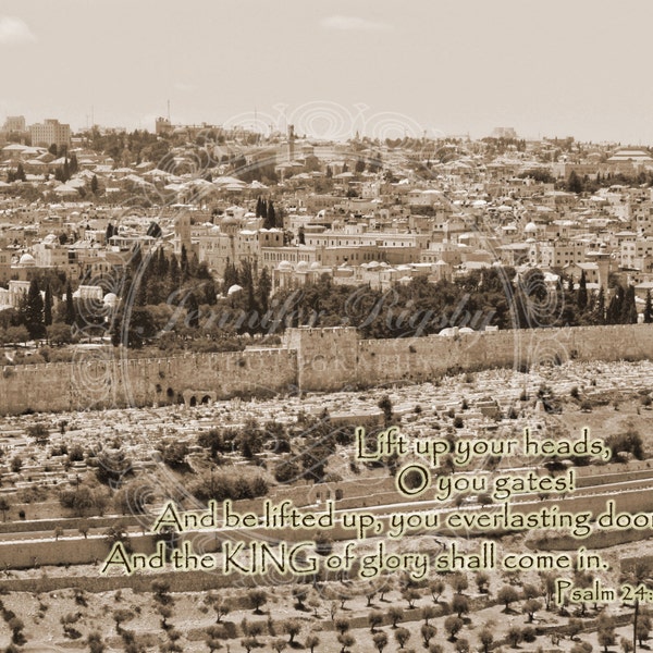 Scripture Art, Israel Print, Jerusalem, Israel, Scripture, Church Art, Travel Photography, Prints or CANVAS Available