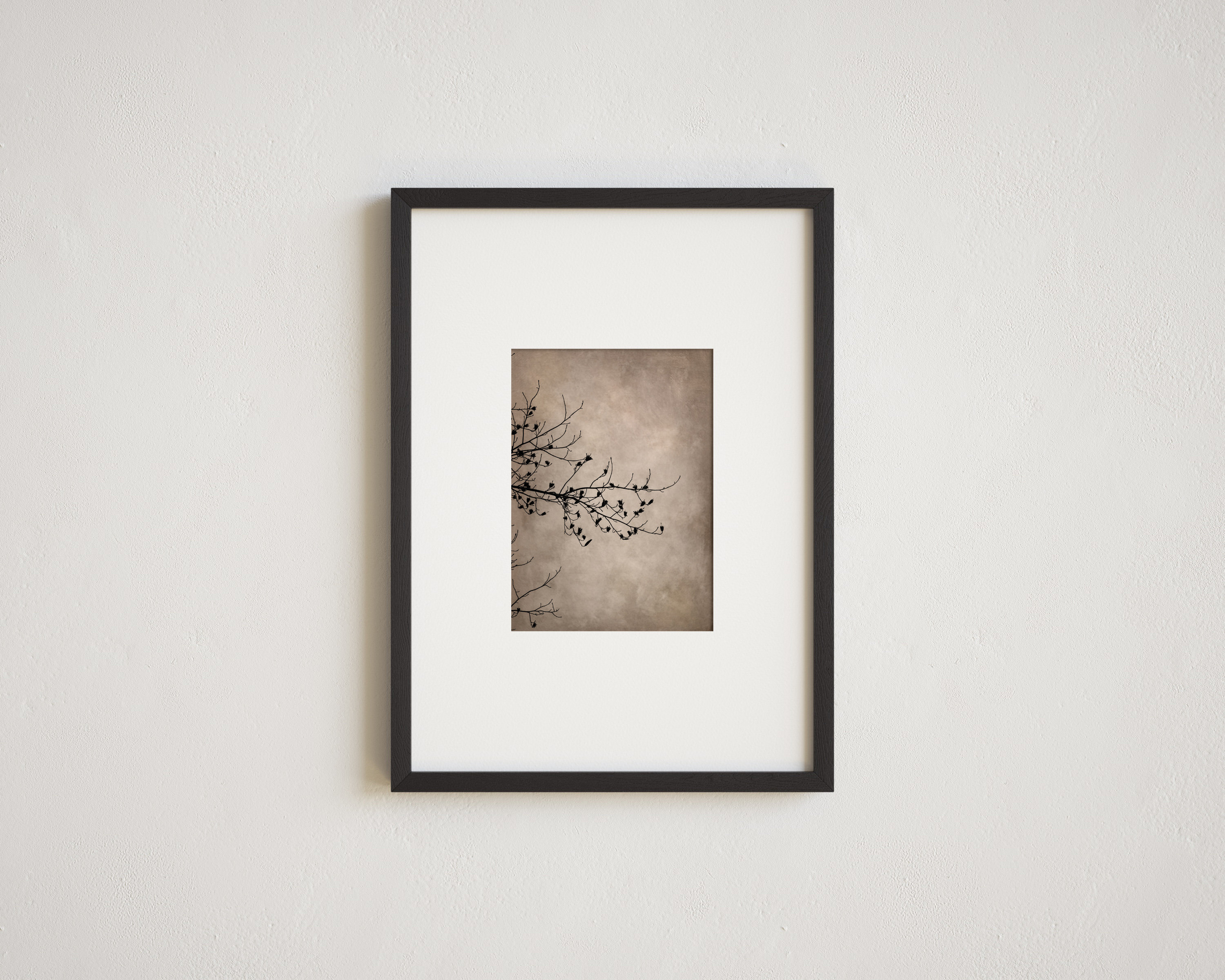 Rustic Wall Art Print or Canvas with Neutral Tones and Vintage Textures