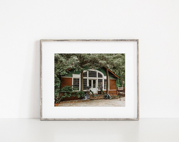 Little Brown Church Wall Art Print or Canvas. Walden Tennessee and Signal Mountain Church Landmark Photography Wall Art Print. Gift for Her.