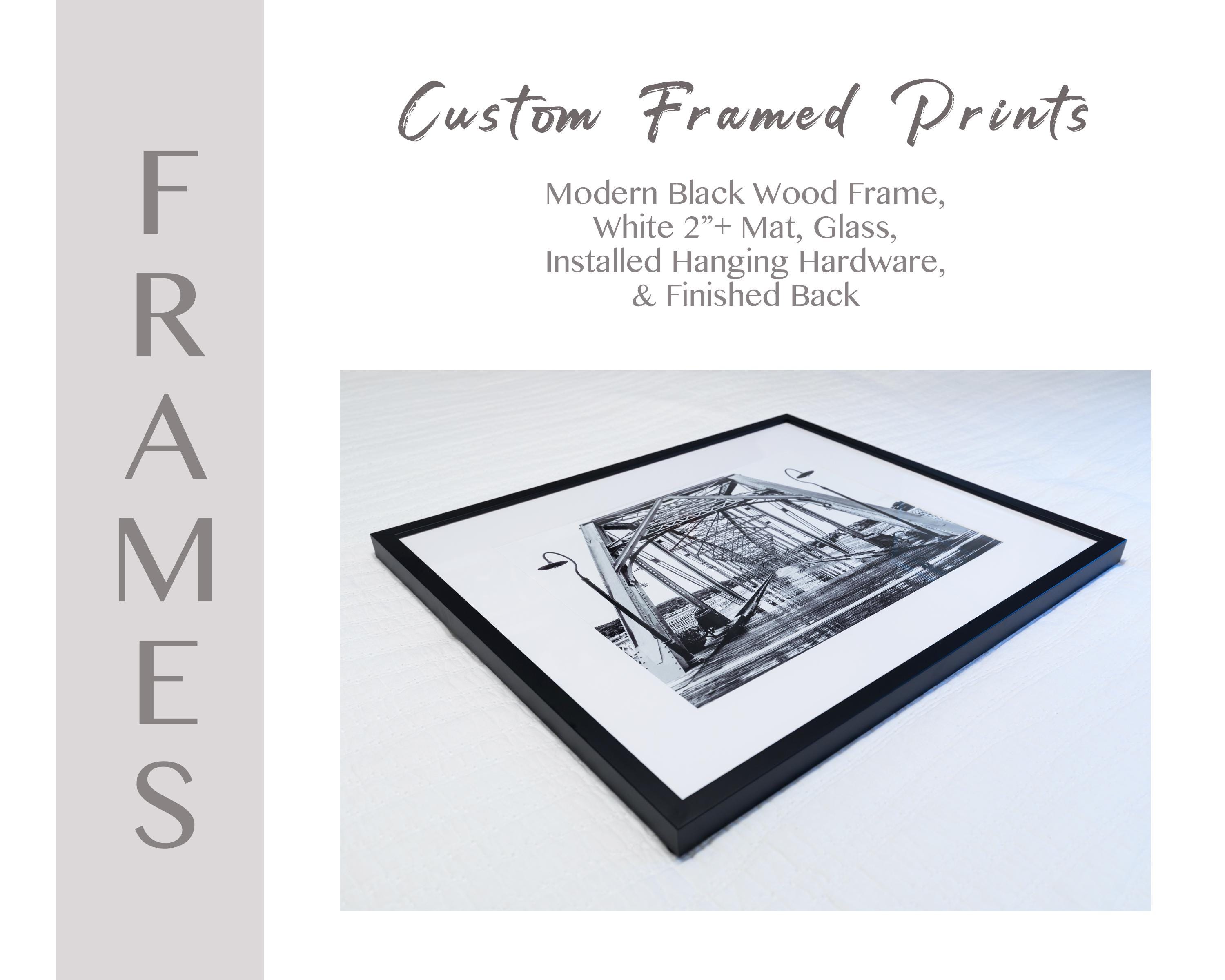 Alabama Sign Wall Art Print or Canvas. Black & White