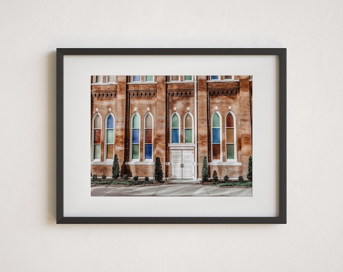 Framed Ryman Theatre Photography Print. Music City Nashville Print for Wall Art Decor. Ready to Hang Custom Framed Print. Nashville TN