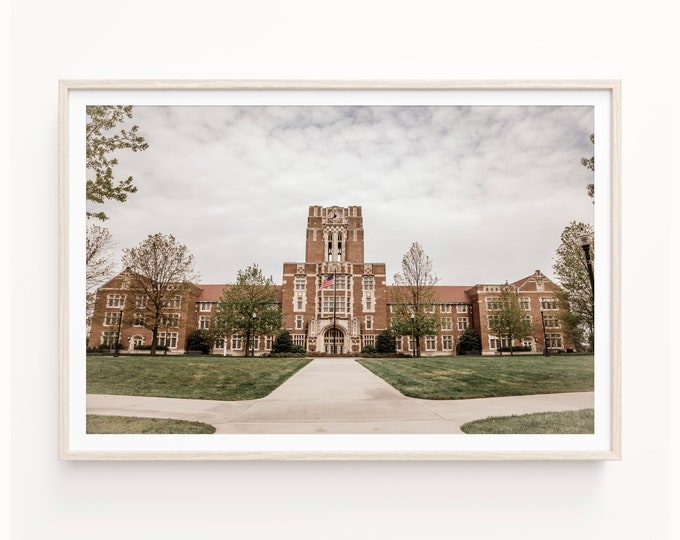 University of Tennessee Wall Art Print or Canvas. UT Vols Campus Photography of The Hill Wall Decor Art. Knoxville Tennessee Wall Decor.