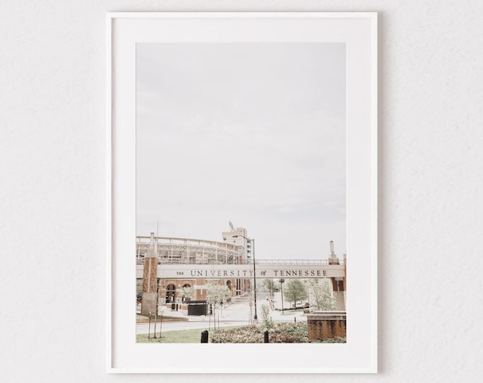 UT Campus Knoxville Print. Knoxville, Tennessee Photography Wall Art Decor. Neyland Stadium Wall Art Print or Canvas. UT Vols Gift.