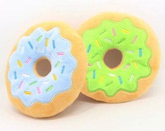 squeaky donut dog toy