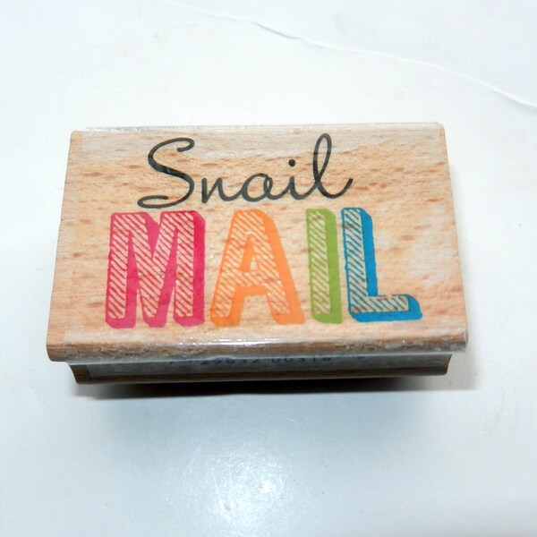 Snail Mail Rubber Stamp