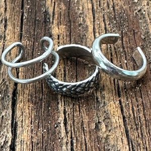 Sterling Silver Ear Cuff, No Pierce Ear Wrap