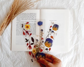 Pressed Flowers bookmark, bookmarks handmade, book accessories, floral bookmark, Secret santa gift, Christmas gifts gift, dried wildflowers