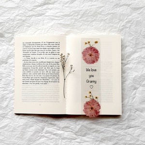 I Love You Nana Bookmark Real Pressed Flowers Granny Gift - Etsy UK