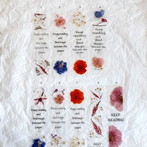 Keep reading bookmark, pressed Flowers bookmark, book accessories, floral bookmark, gift for gardeners, dried wildflowers, Christmas gifts image 2