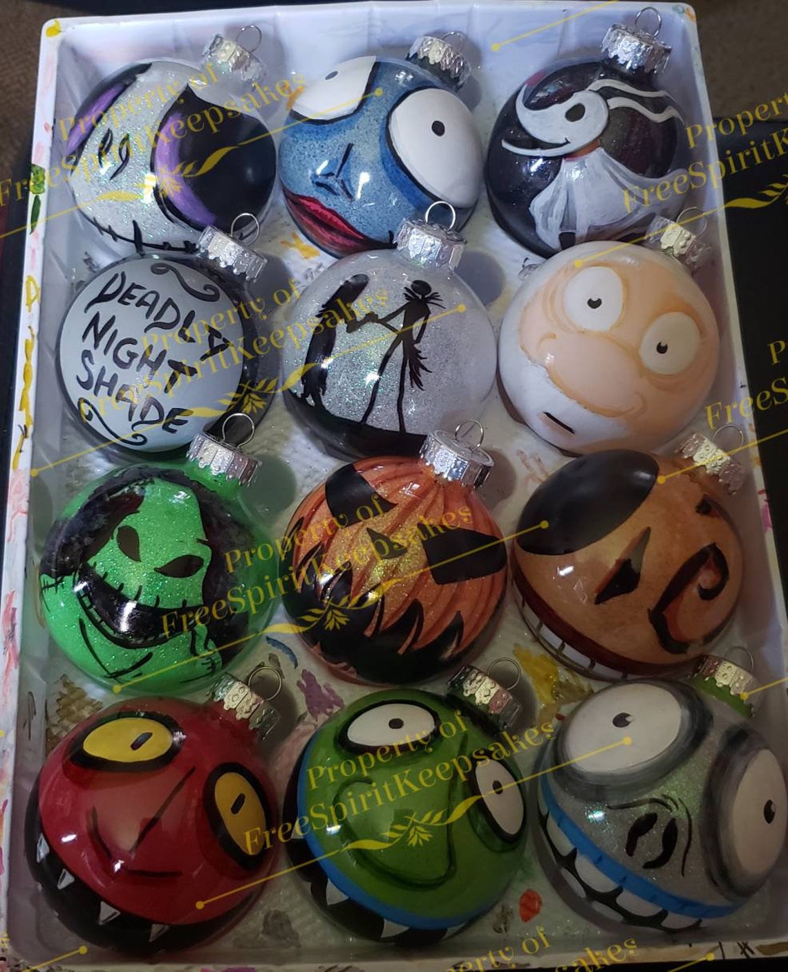 Nightmare Before Christmas Inspired Ornaments  Etsy