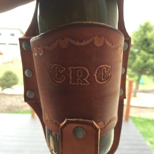 Drink Slings Embossed Leather Beer Holster