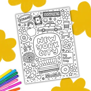 New York City Printable Coloring Page