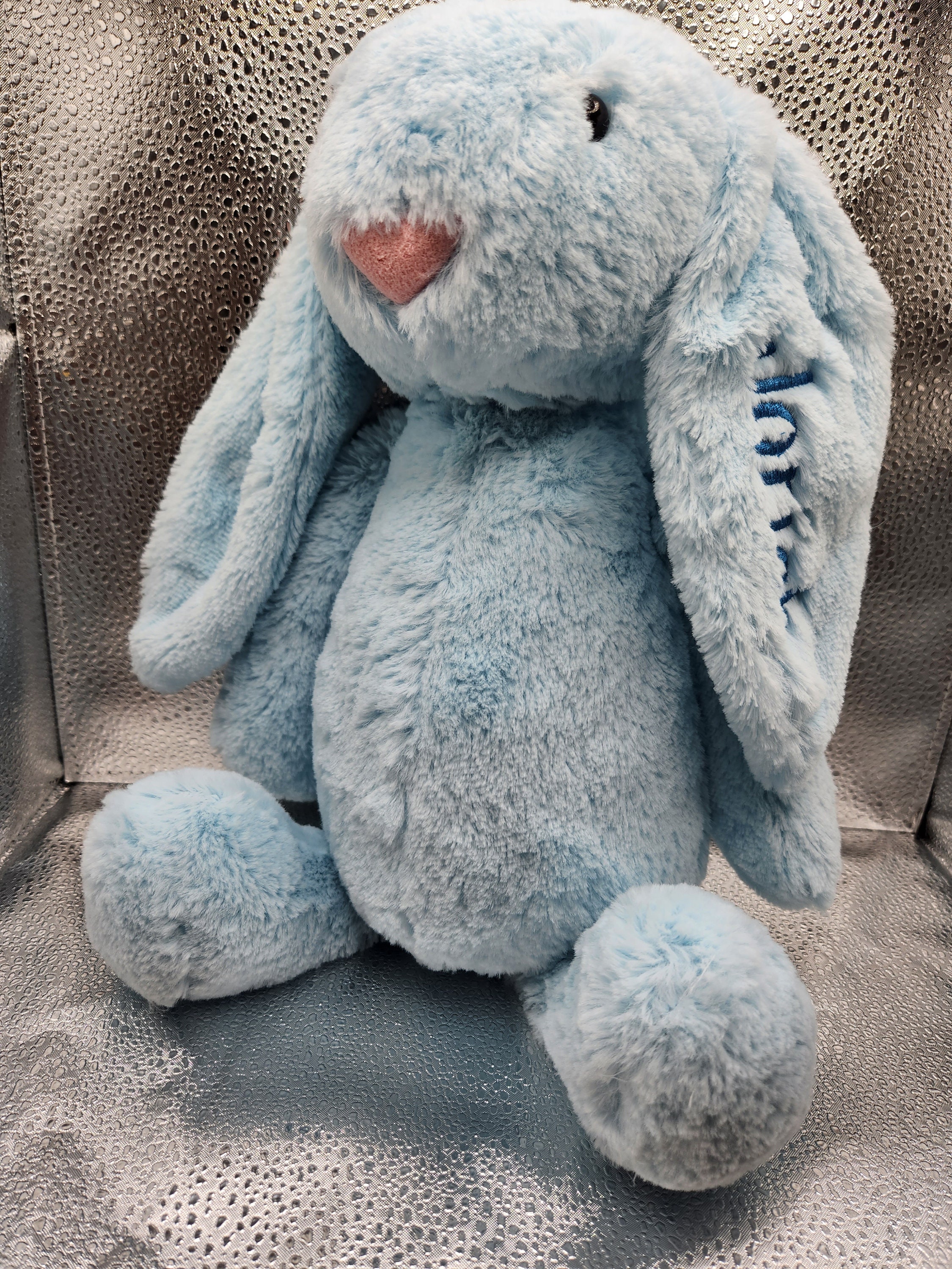 Personalized Bunny, Long Ear Rabbit, Easter Bunny, Baby Shower, Nursery ...
