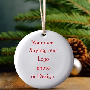 Personalized ornament, design your own ornament