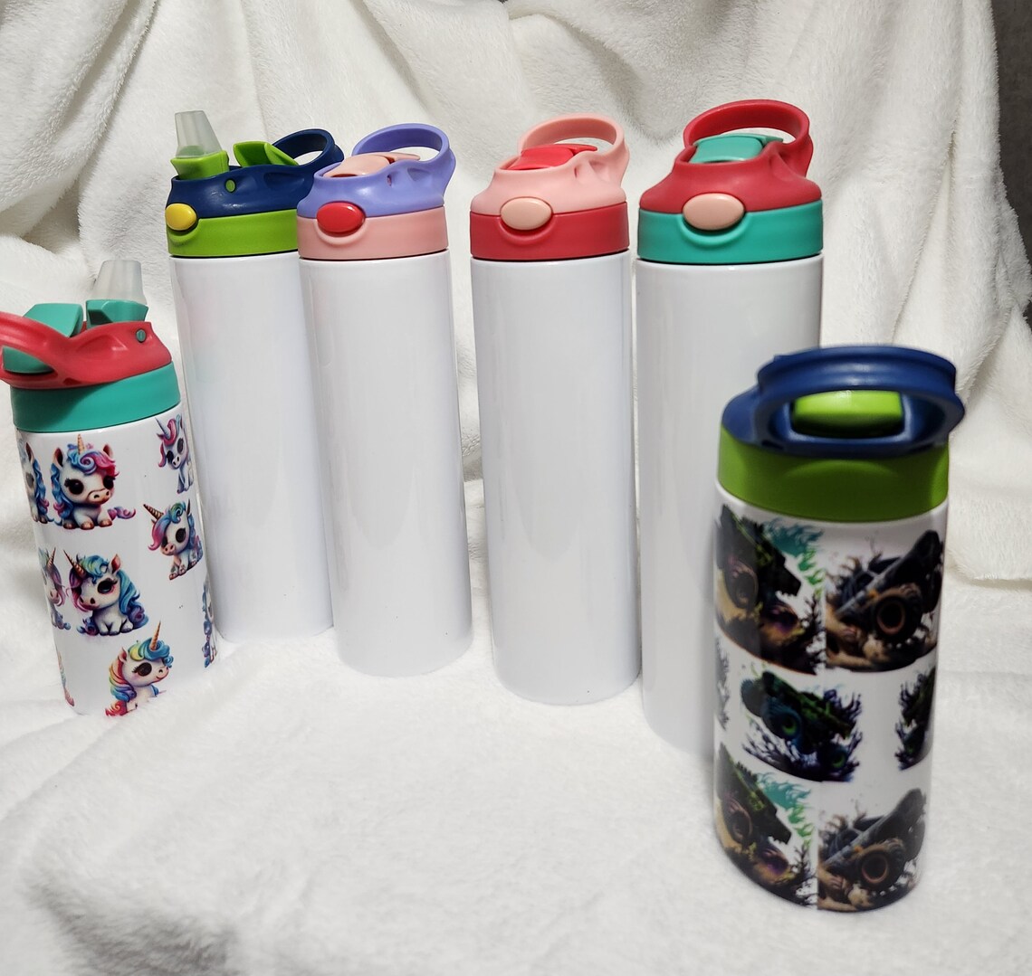 20 Oz Water Bottle for Kids, Full Wrap, Personalized Insulated Water ...