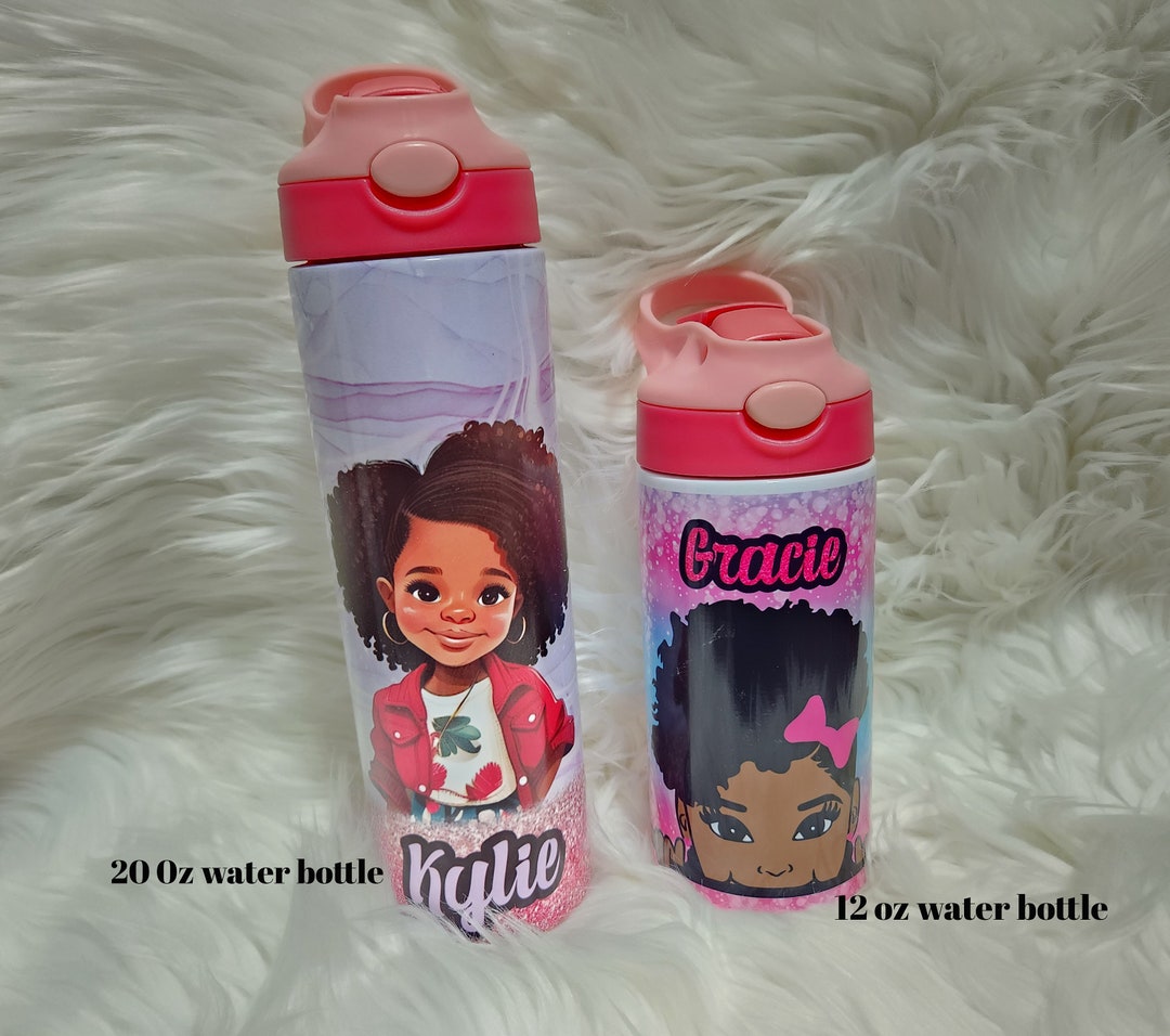 20 Oz Water Bottle for Kids, Full Wrap, Personalized Insulated Water ...