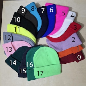 Beanie blanks for kids and teens, winter hat, cuffed beanie, children beanies