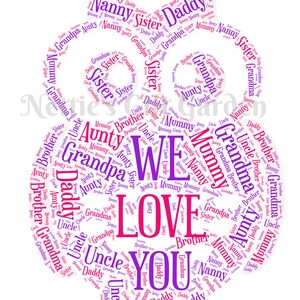 Printable word art
