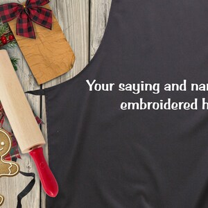 Aprons for Adults, Personalized, embroidery