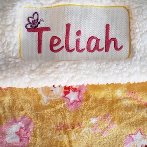 Baby/toddlers blanket, personalized blanket, mink and sherpa