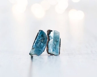 Aquamarine earrings | Aquamarine stud earrings | Aquamarine studs | March Birthstone earrings | March Birthstone jewelry