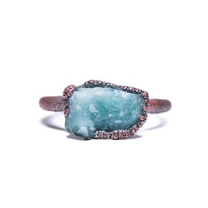 Rough emerald ring | Raw Emerald birthstone ring | Raw stone jewelry | Raw emerald jewelry | Raw emerald ring | May birthstone jewelry