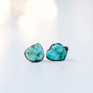 Türkis Ohrringe | Türkis Sterling Silber Ohrstecker | Türkis Ohrstecker | Dezember Geburtsstein Ohrringe | Dezember Geburtsstein schmuck