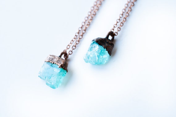 Neon Rough Apatite Necklace Neon Rough Apatite Necklace