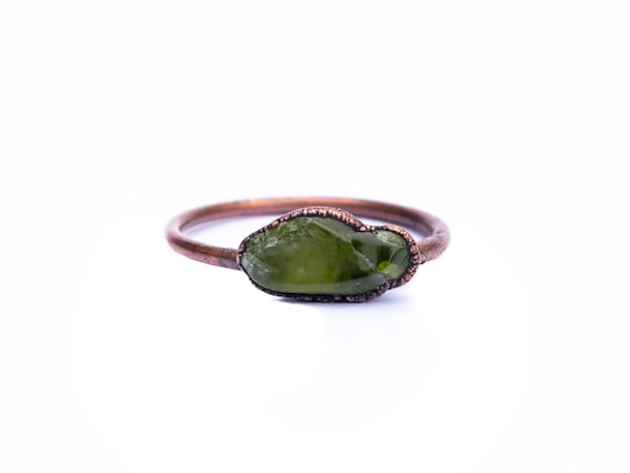 Copper and Peridot Ring Copper and Peridot Ring