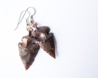 SALE Arrowhead jewelry | Arrowhead  | Arrow head earrings | Arrowhead dangle earrings