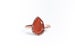 Carnelian ring | Carnelian gemstone ring | Teardrop ring | Raw carnelian jewelry | Carnelian jewelry | Raw gemstone jewelry 