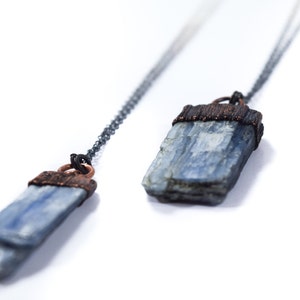 SALE Kyanite crystal  | Raw kyanite jewelry | Raw kyanite crystal pendant | Blue kyanite pendant | Kyanite healing crystal jewelry