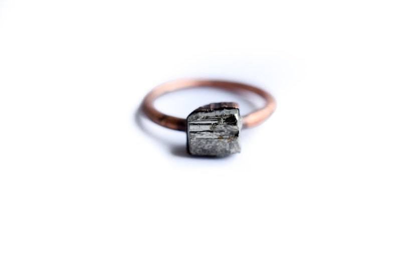 Raw Pyrite Ring Fool's Gold Jewelry Fool's Gold Etsy